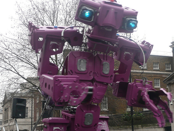 Robot in London's New Year's Parade, Jon Curnow