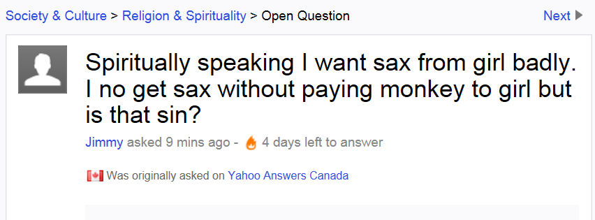 Yahoo! Answers