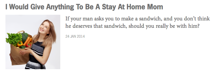 I Look Down On Young Women With Husbands And Kids And I’m Not Sorry