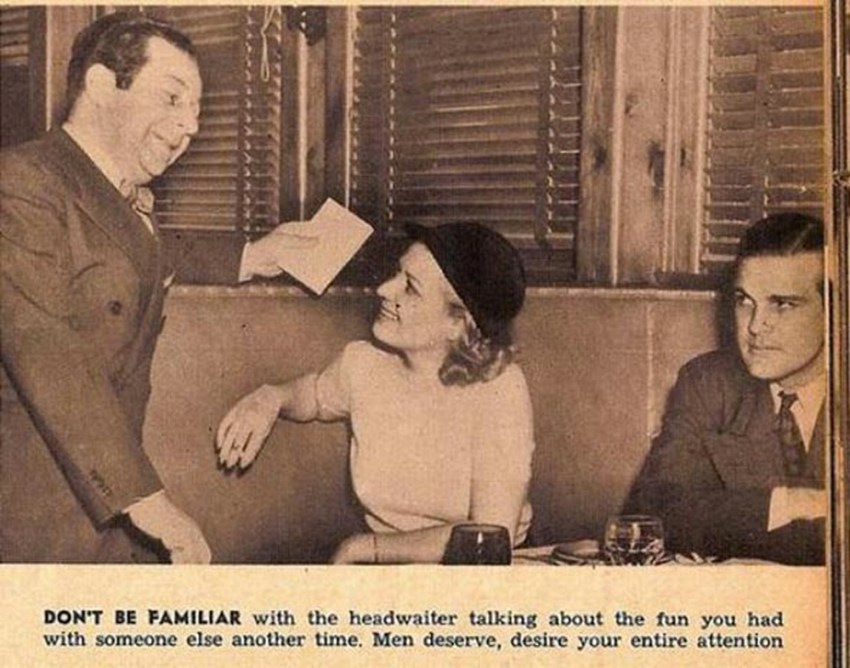 12 Dating Tips For Women From The 1930s That Are Hilarious Now