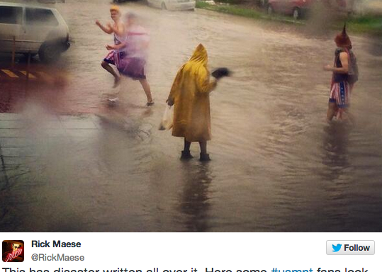 The Brazilian City Where The United States Is Playing Against Germany Is Basically Flooded