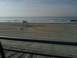 late november 1973 empty beach