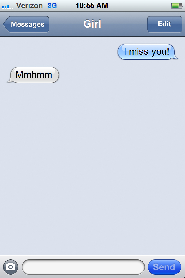 Texts Girls Send When They're Mad At You