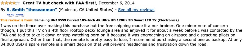 20 Hilarious Amazon Reviews Of The $119,999 Samsung TV