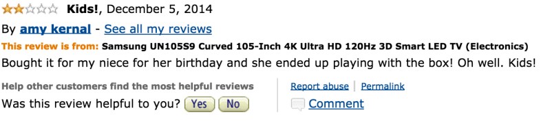 20 Hilarious Amazon Reviews Of The $119,999 Samsung TV