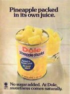 1974 dole pineapple ad