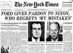 early sept 74 ford pardons nixon