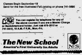 new school ad 1974