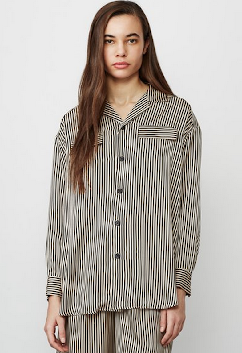 G.V.G.V. striped satin pajama shirt / OpeningCeremony.us.