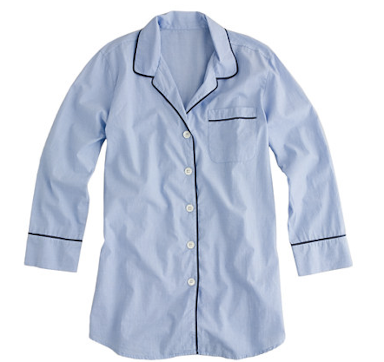 J. Crew nightshirt in end-on-end cotton / Jcrew.com.
