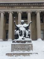 Early Dec 74 Columbia Alma Mater snow