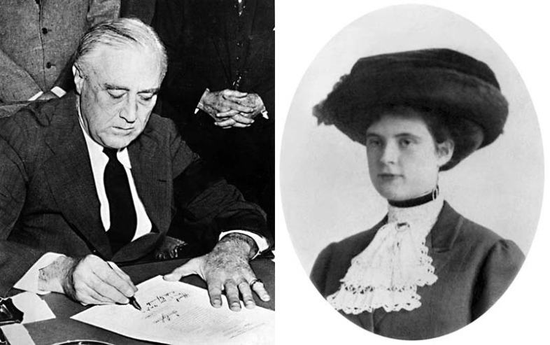 Franklin Delano Roosevelt and Lucy Mercer. (Wikimedia Commons)