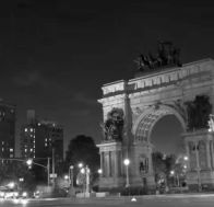 grand army plaza at night