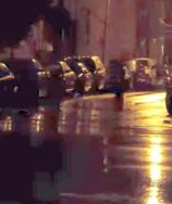 night rainy bklyn street