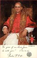 pope paul postcard