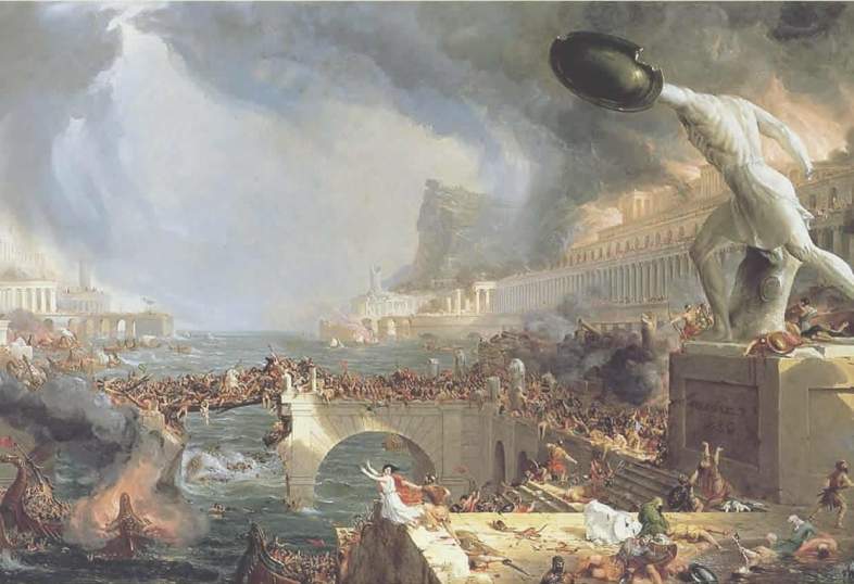 "The Course of Empire: The Destruction" (1836) by Thomas Cole