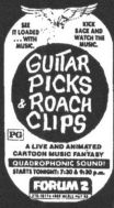 guitar picks and roach clips