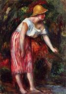 renoir woman in a straw hat