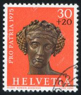 swiss stamp 1975