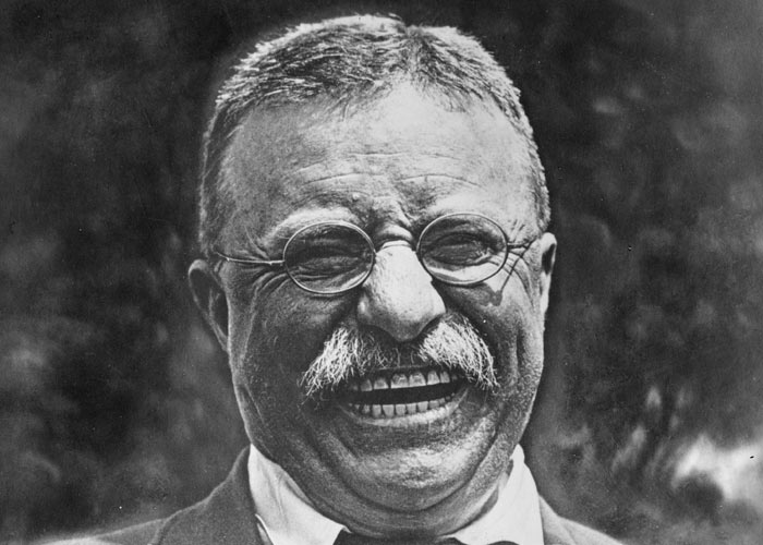 Theodore Roosevelt after drinking his daily gallon of coffee.  (Wikimedia Commons) 