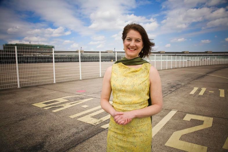 Lisa Bielawa at Berlin's Tempelhof. Image: Daniel Clark