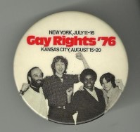 1976 gay rights button