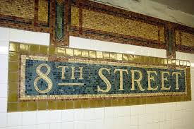 8th street subway sign