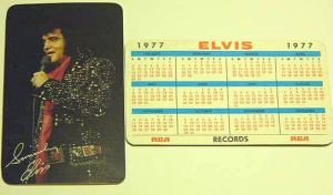 Elvis calendar 1977