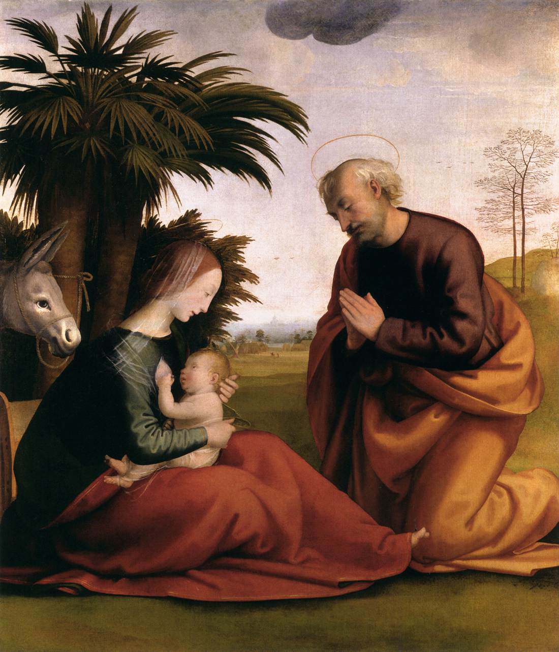 Wiki /Fra Bartolomeo, Rest on the Flight into Egypt (Pienza)