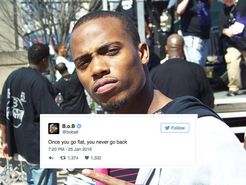 26 Tweets From Rapper B.o.B. That Prove (In His Mind) That The Earth Is Actually Flat