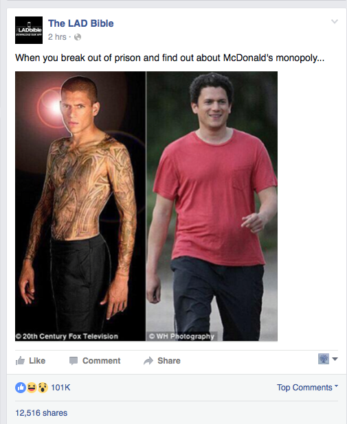 Wentworth Miller’s Viral Response To A Fat-Shaming Meme Will Bring Tears To Your Eyes