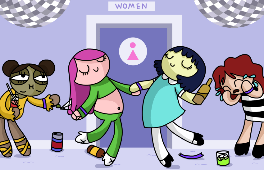 The 10 Types Of Girls You Meet In The Club Bathroom