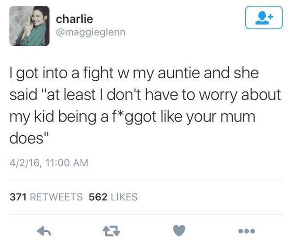 Read This Savage Text Sent From A Bisexual Teen Who Was 100% Done With Her VERY Homophobic Aunt