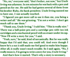 Uncle Irving story