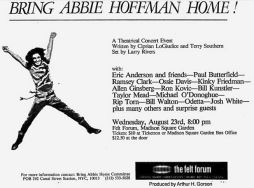 Bring Abbie Hoffman Home Aug 78