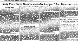 Homosexuals happier