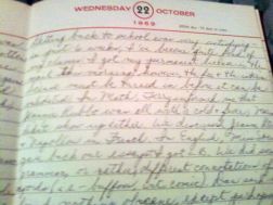 diary 1969 page