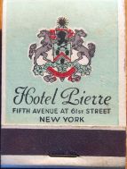 Hotel Pierre matchbook