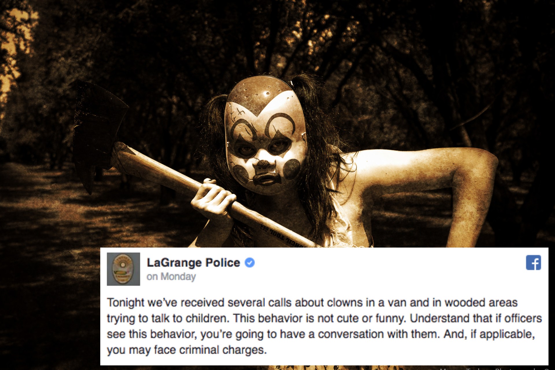 Creepy Clowns Who Attempted To Lure Kids Into The Woods Have Spread To Yet ANOTHER State