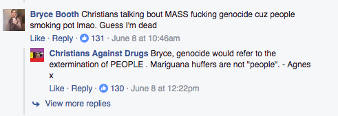 Facebook / Christians Against Drugs