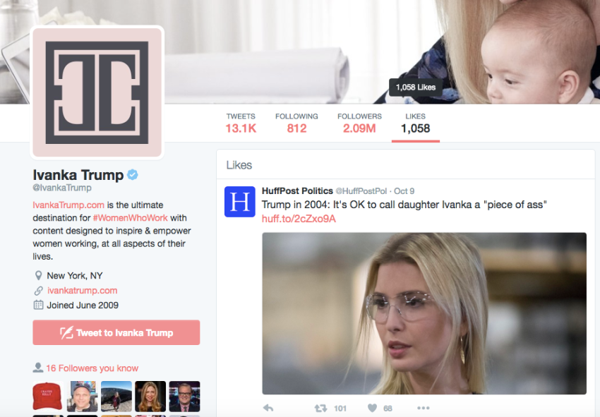 Why Did Ivanka Trump ‘Like’ An Article Describing How Father Donald Trump Said It Was Cool To Call Her A ‘Piece Of Ass’?