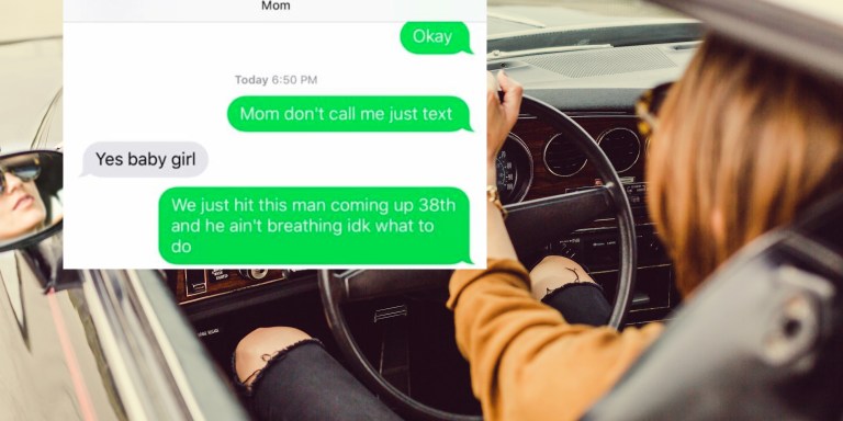 This Girl Pranked Her Mom By Texting Her That She Hit Someone, And The Mom’s Response Was Surprising