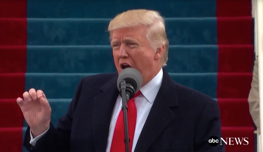 Here’s The Hidden Message That Someone Discovered In Trump’s Inauguration Speech