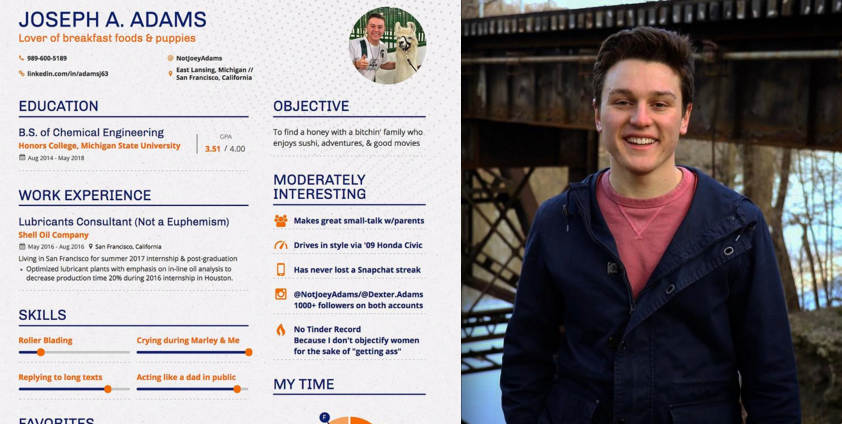 This Guy Made A ‘Dating Resume’ Explaining Why You Should Date Him And It’s Hilariously Brilliant