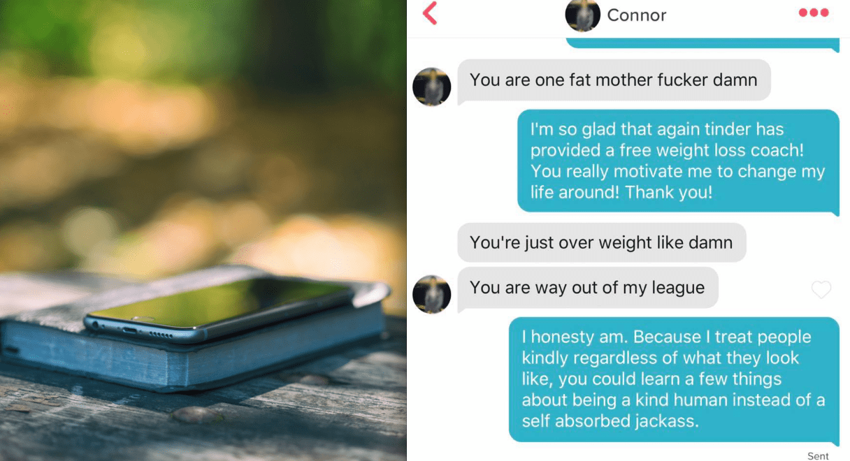 This Guy Matched With A Girl On Tinder Just So He Could Body Shame Her