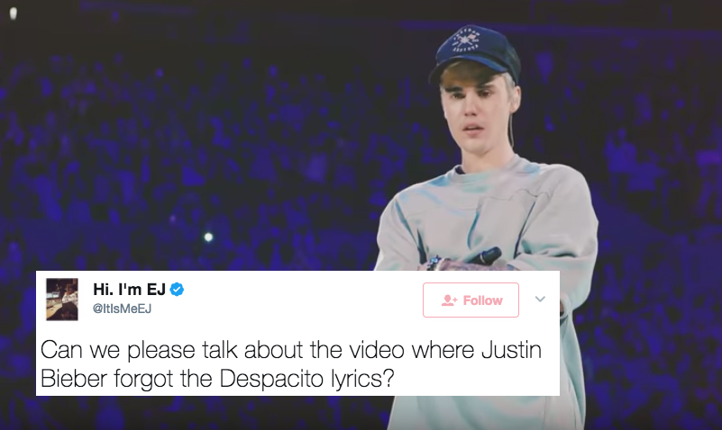 Justin Bieber Replaced The Spanish Words In ‘Despacito” With Gibberish And People Are Pissed
