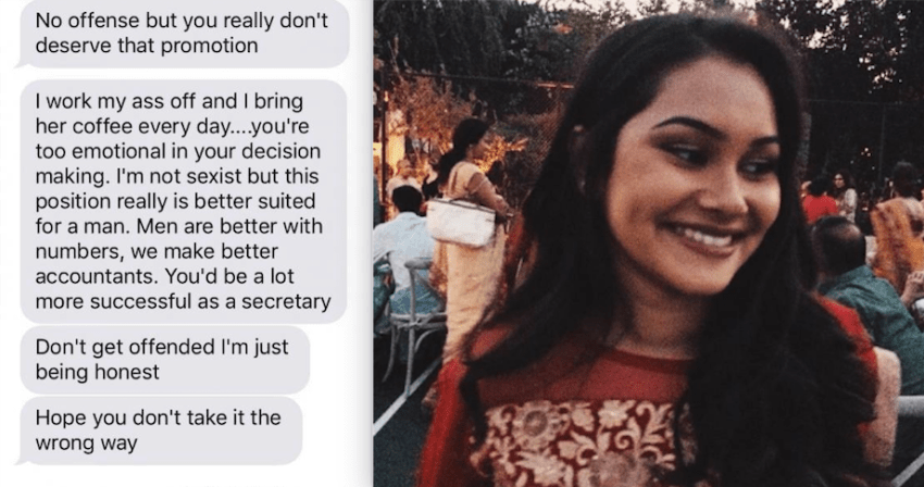 This Woman’s Sexist Coworker Said She’d Be ‘More Successful As A Secretary’ And Her Response Was Epic