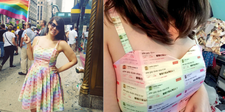This Woman Turned A Leslie Jones Tweet Into A Dress For Pride Month And Now Everyone Wants One