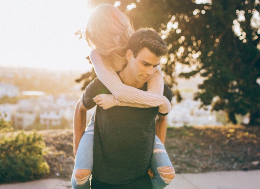 Girl with her boyfriend