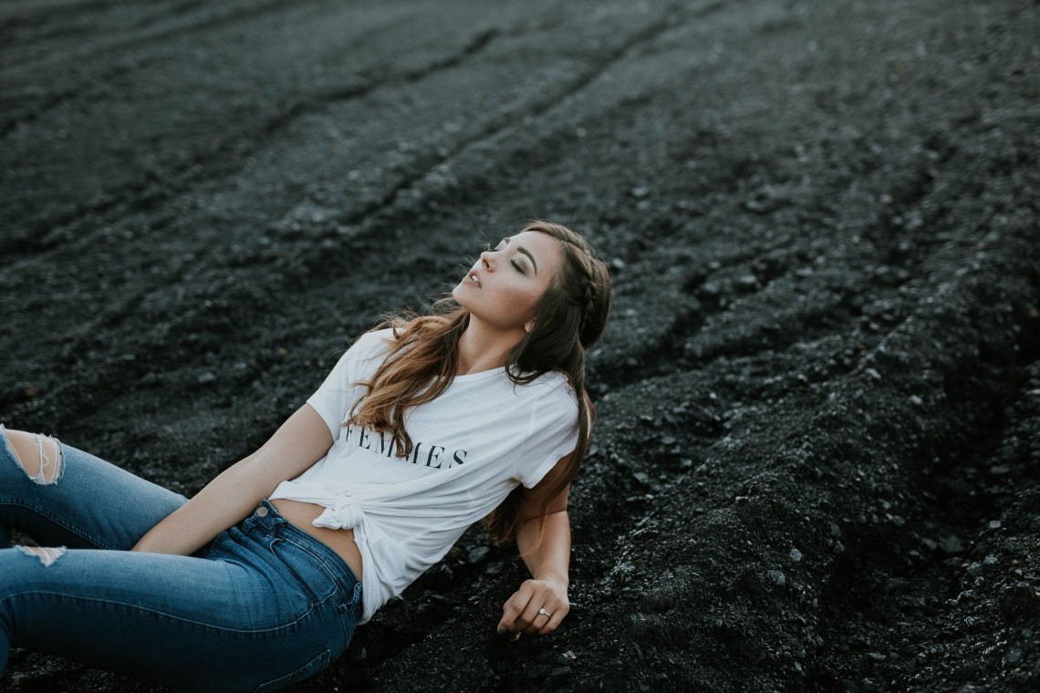 Girl looking for attention